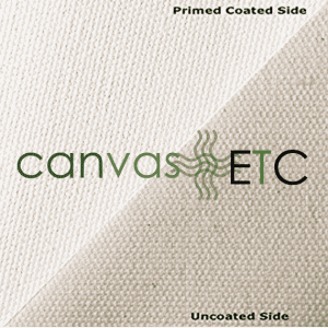Primed canvas rolls