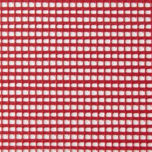 Red pvc coated polyester mesh fabric