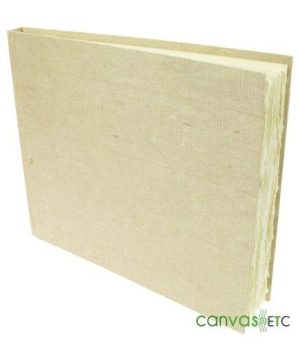 KHADI HARDBACK BOOK 21 x 25 cm White Rough by Khadi Papers