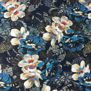 Sample finished fabric digitally printed