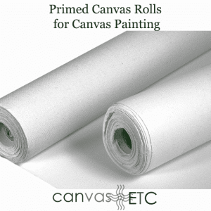 Primed canvas rolls
