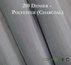 210 Denier Polyester Charcoal