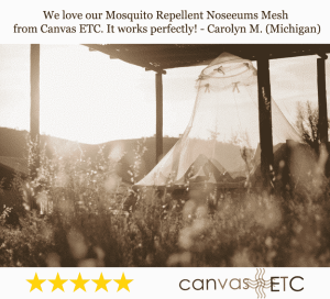 NoSeeUm Mesh | Mosquito Repellent | White 54"