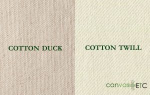Cotton Duck vs Cotton Twill