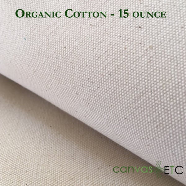 Organic cotton 3 - 15 ounce