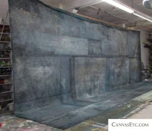 Painted canvas photography studio backdrop