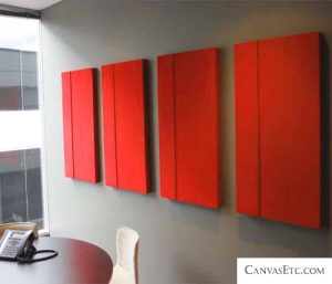 Acoustic sound absorption panels for conference room