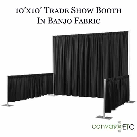 Trade show booth_10x10 with banjo fabric