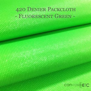 420 Denier Packcloth Fluorescent Green