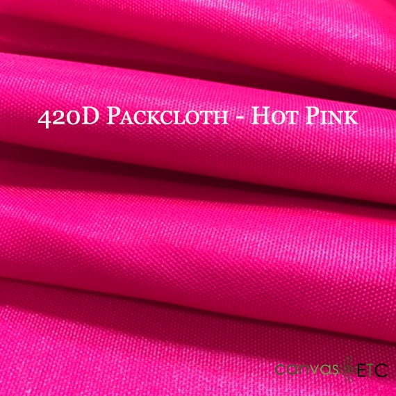 420 Denier Packcloth in Hot Pink