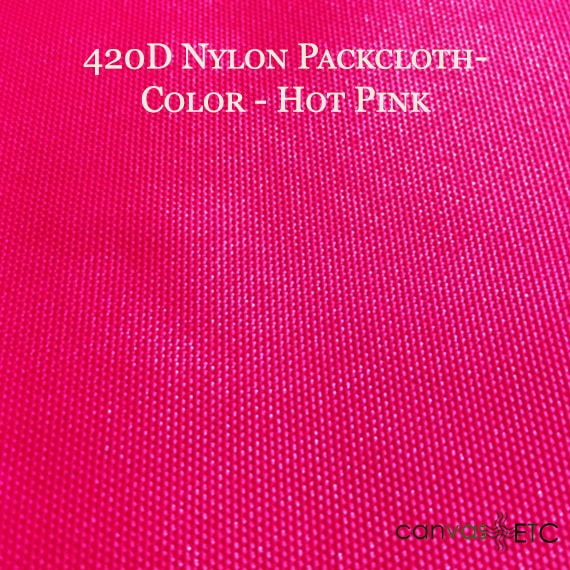 420Denier Packcloth Hot Pink