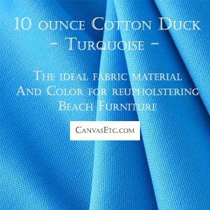 Turquoise cotton duck
