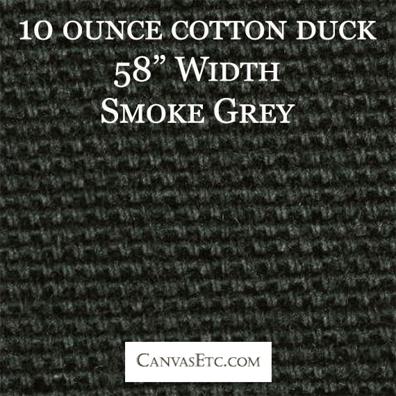 10 ounce cotton duck Smoke Grey
