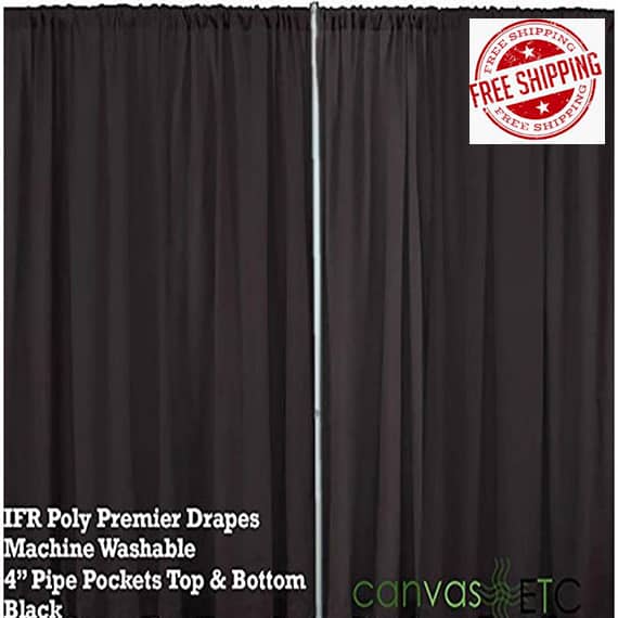 10x10 pipe and drape backdrop kit with uprights