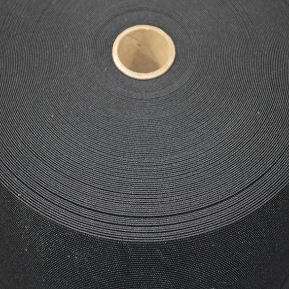 76E Elastic Black Military Webbing