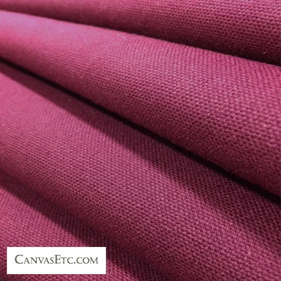 Burgundy 10 ounce cotton duck
