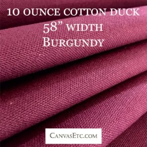 Burgundy cotton duck