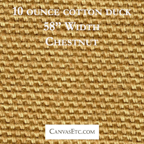 Chestnut 10 ounce cotton duck