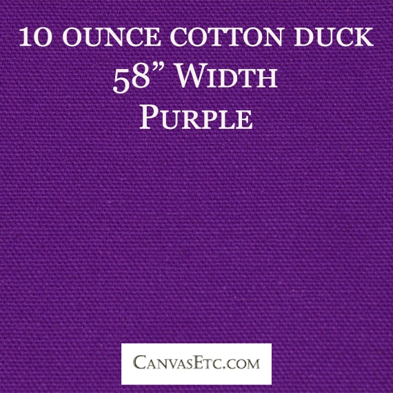 Cotton Duck in Purple