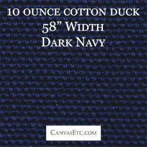 Dark Navy 10 ounce cotton duck