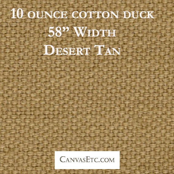 Desert Tan 10 ounce cotton duck