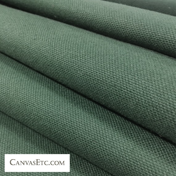 Forest Green 10 ounce cotton duck fabric