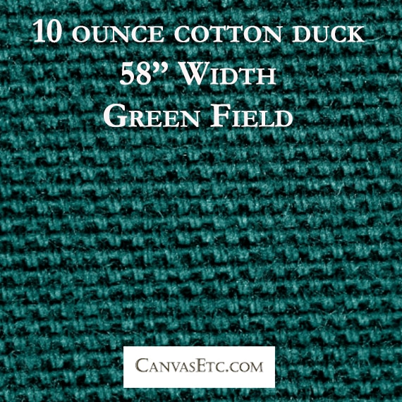 Green Field 10 ounce cotton duck