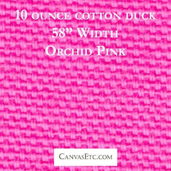 Orchid Pink 10 ounce cotton duck