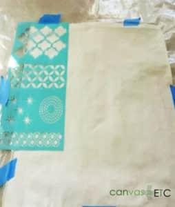 Painting fabric with acrylics