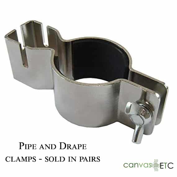 Pipe and Drape clamps sold in pairs