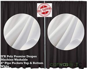 Poly Premier Pipe and Drape Backdrop Kits in White Free Shipping