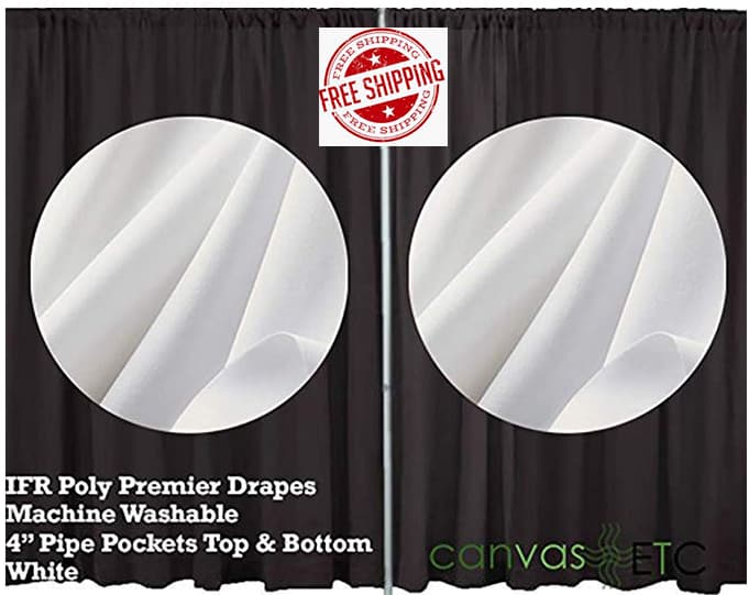 Poly Premier Pipe and Drape Backdrop Kits in White Free Shipping