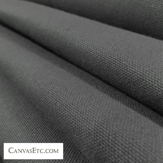 Smoke Grey 10 ounce cotton duck fabric
