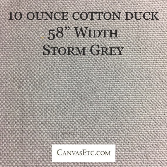 Storm Grey Cotton Duck