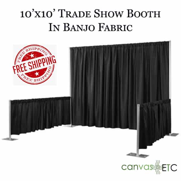 Trade show booth in Banjo Fabric
