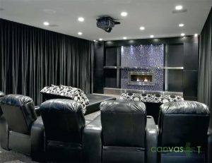 Home theater curtains