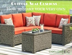 Outdoor seat cushions