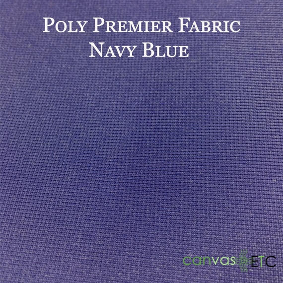 Poly Premier Fabric in Navy Blue Color