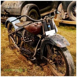 Rusted Motorbike from the weather