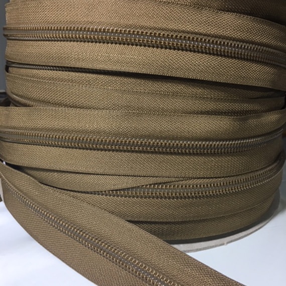 Brown-zipper