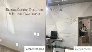 Before and after custom wallpaper