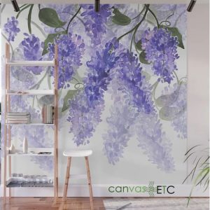 Vinyl rub on transfers to large canvas