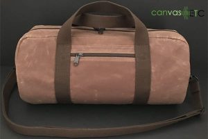 Bag made from Field Tan waxed canvas