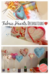 valentine's day crafts fabric canvas etc heart decorations