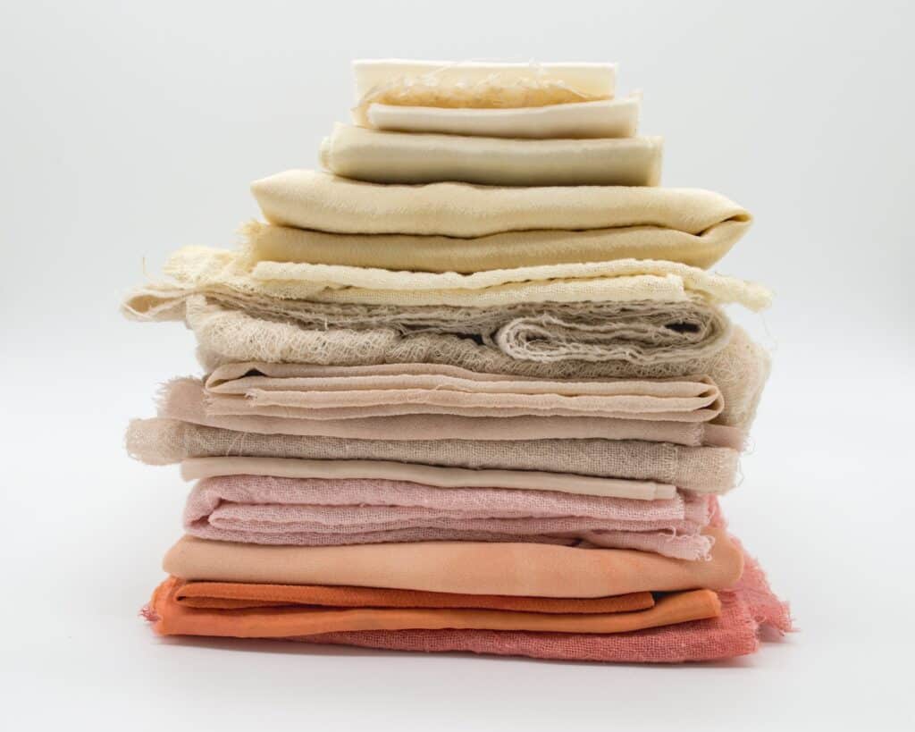 Earthy tones folded fabric how to buy in bulk