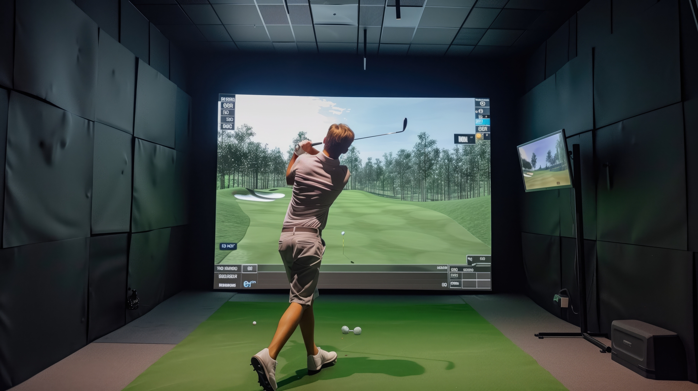 golf impact screen