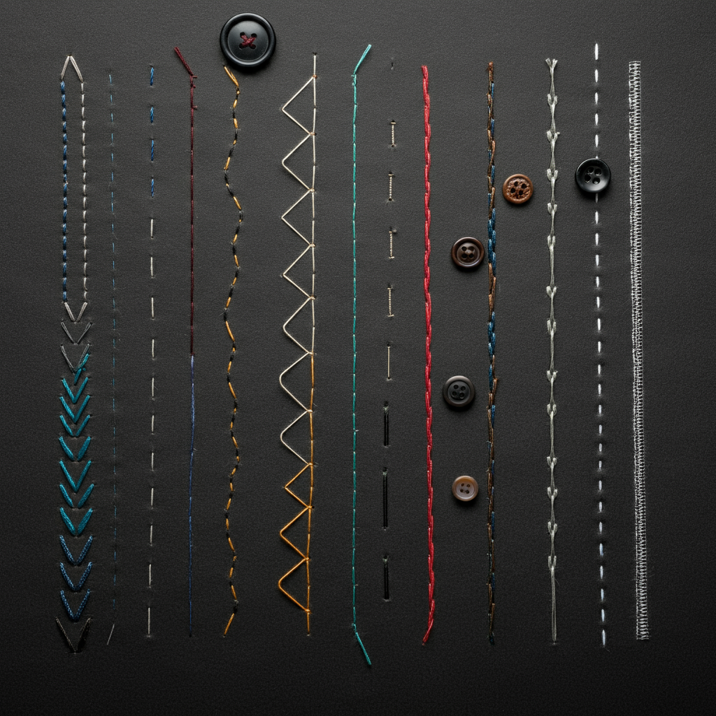 various sewing stitch types