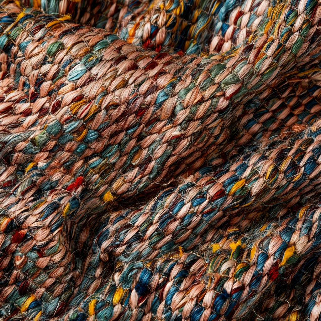 Detailed view of woven polypropylene fabric texture, showing strength and durability