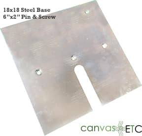 18" x 18" Steel Base