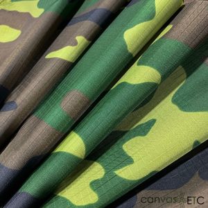 70 Denier Ripstop Woodland Camo Fabric | 58/60" Width